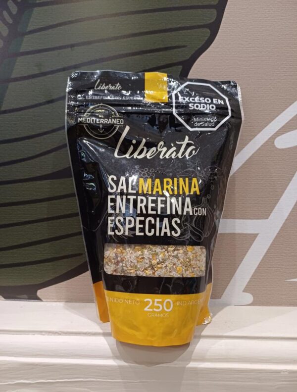 Sal entrefina c/especias 350 GS -LIBERATO