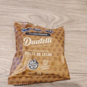 Alfajor dulce de leche almendrado 
sin tacc -dantelli