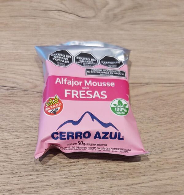 Alfajor fresa SIN TACC-CERRO AZUL