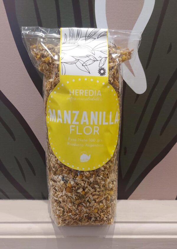 Manzanilla flor x 100 grs Heredia