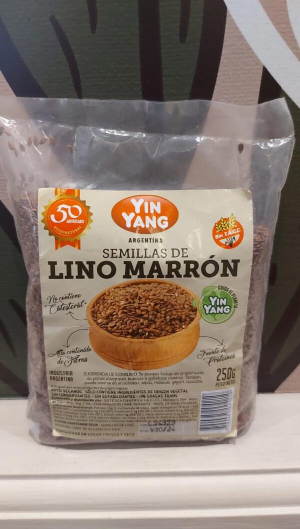 Semillas de lino marron yin yang 250 grs