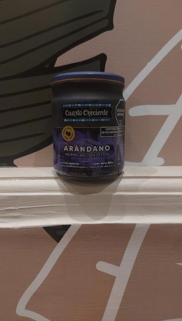 Mermelada de arándanos x 280 grs. Cuarto Creciente