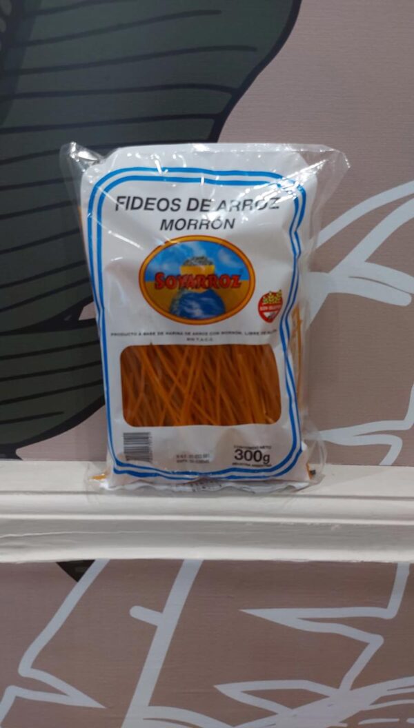 fiedeos de arroz morron 300g- soy arroz