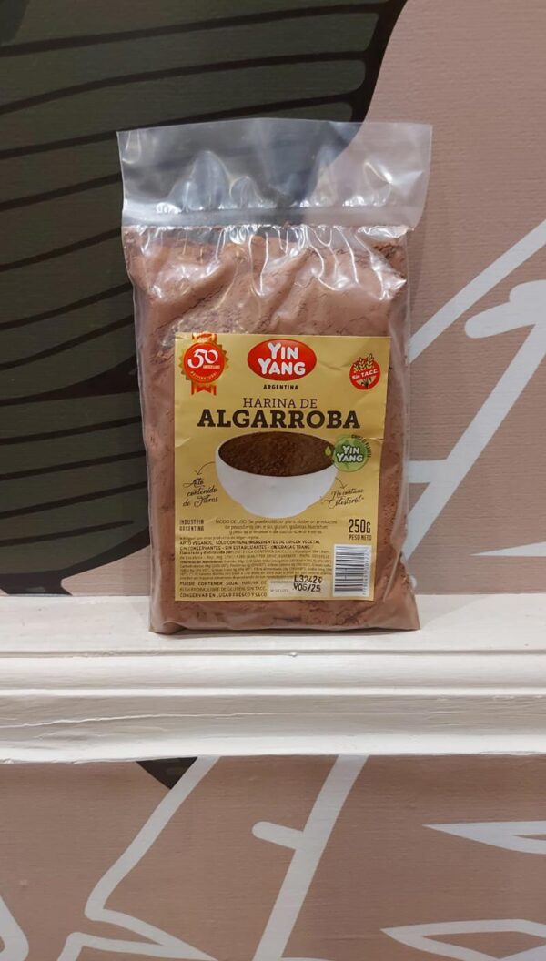 Harina de algarroba sin tacc
x 250 gs-  yin yang
