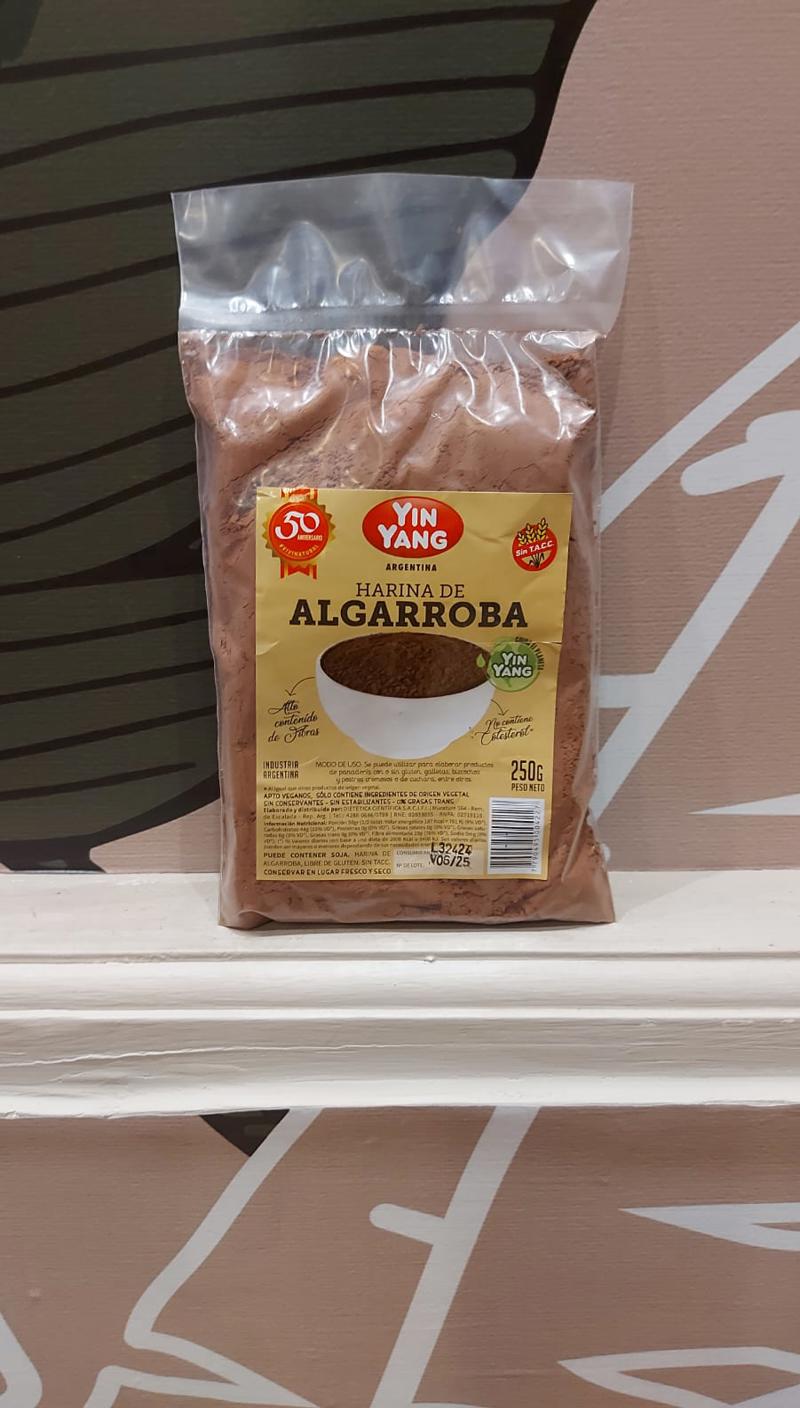 Harina de algarroba sin tacc
x 250 gs- yin yang