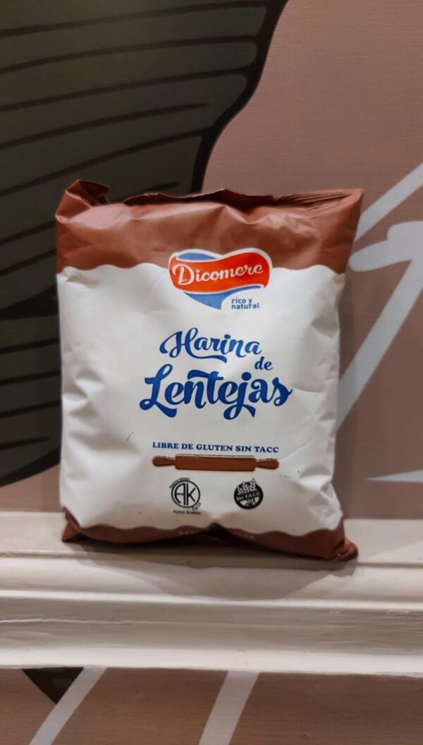 Harina de lentejas sin tacc  x 450g - Dicomere