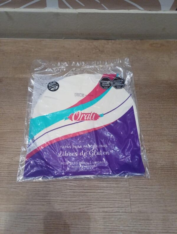 Tapa para tarta sin tacc Orali.