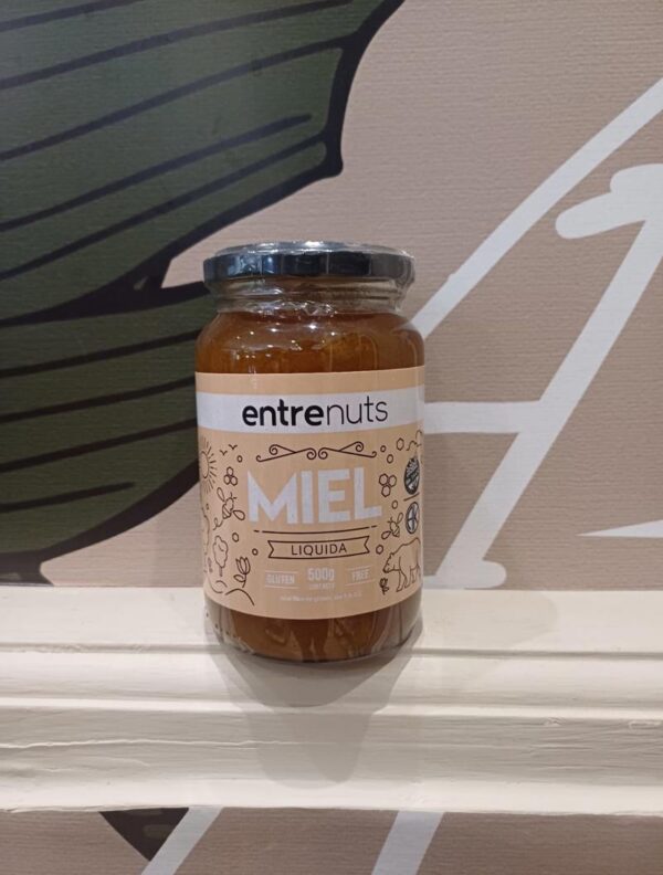 Miel liquida  500 grs- entrenuts SIN TACC