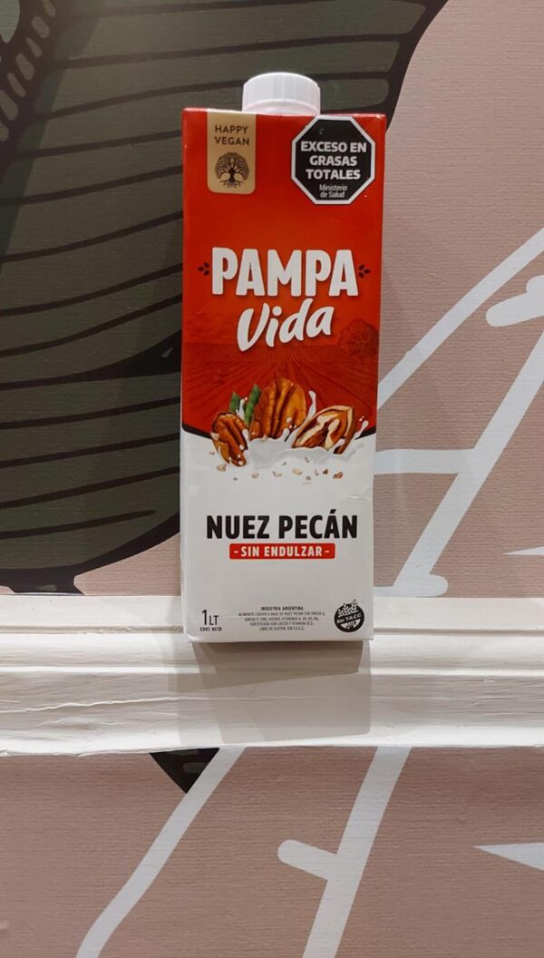 Leche de Nuez Pecan Sin Azucar x 1l - Pampa VIda