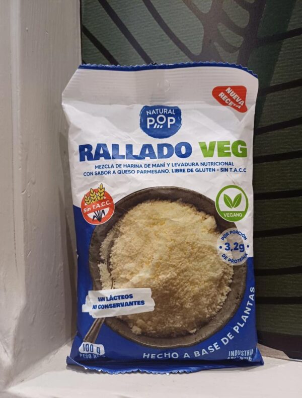 queso rallado   vegano 100 grs