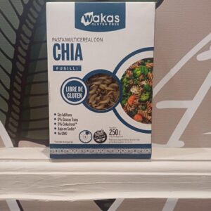 Pasta Seca Multicereal Fusilli con Chia x 250g - Wakas