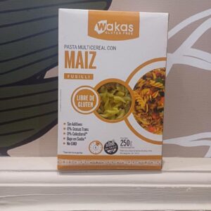 Pasta Seca Multicereal Fusilli maiz x 250g - Wakas