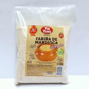 Farinha de mandioca .
yin yang x  500 grs.